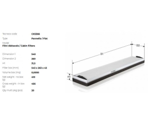 CK5366 TECNECO FILTERS 